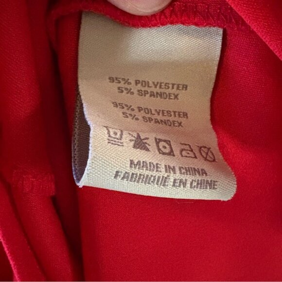 Charlie Page Red Sleeveless Fit & Flare Dress Women’s L - Picture 9 of 10